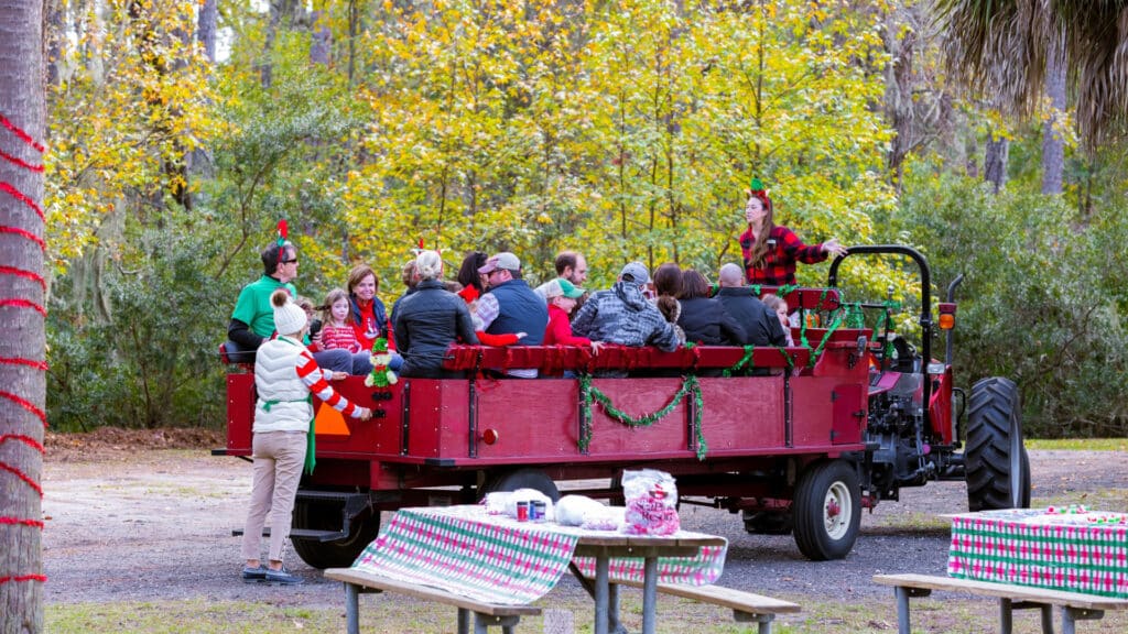 The Sea Pines Resort's Polar Pines Express Wagon Ride.